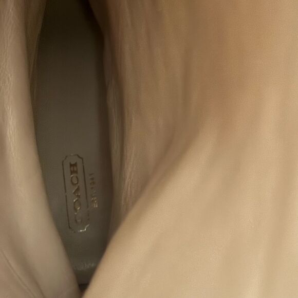 Coach Selena Tan Leather Knee-High Heeled Boots Western Boho Women’s Size 11 EUC - Picture 7 of 15